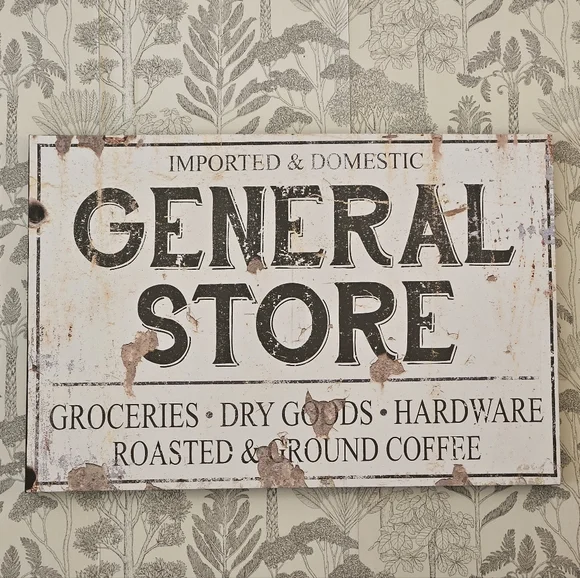 NEW - Distressed GENERAL STORE Canvas Large Sign